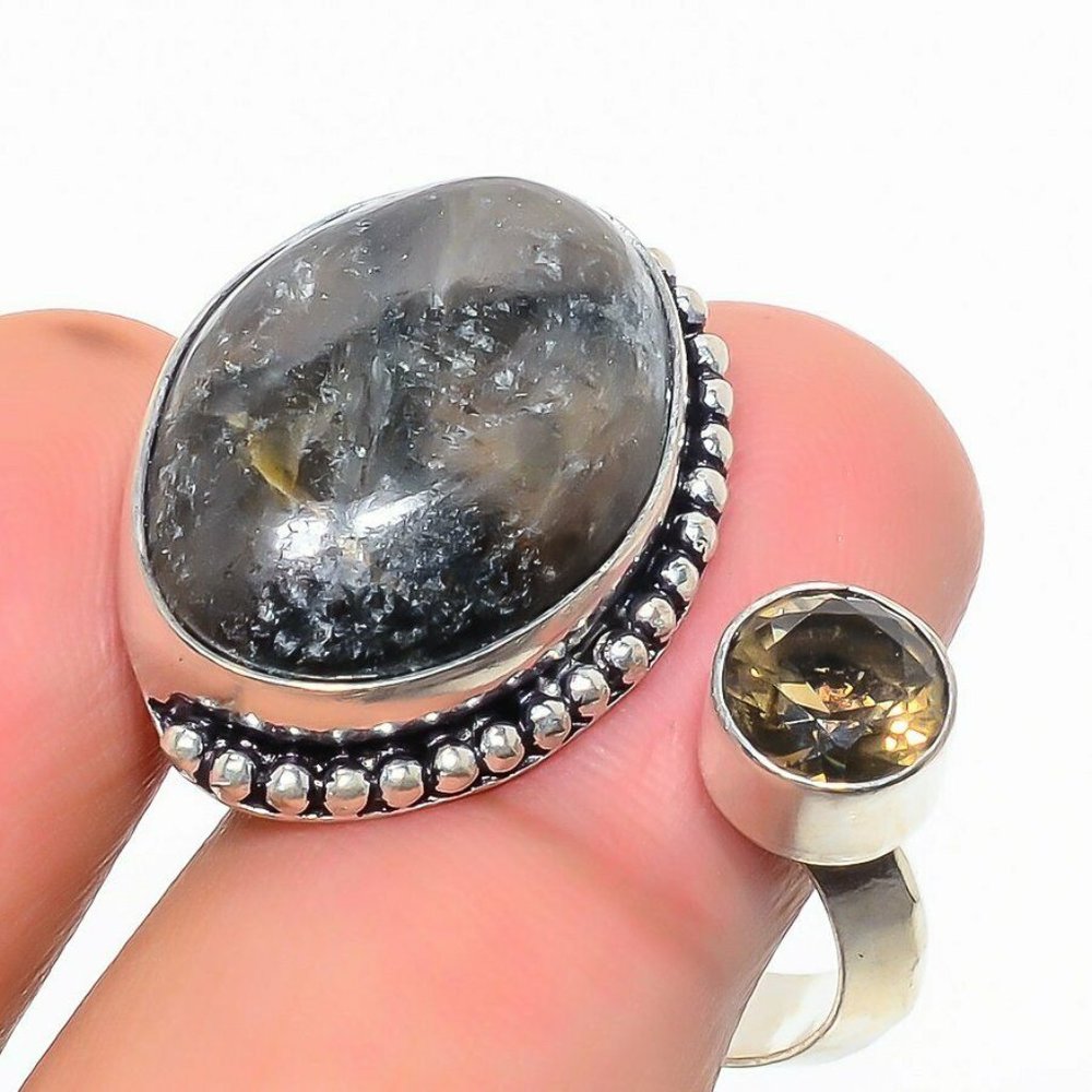 Smoky Quartz 925 Ring
